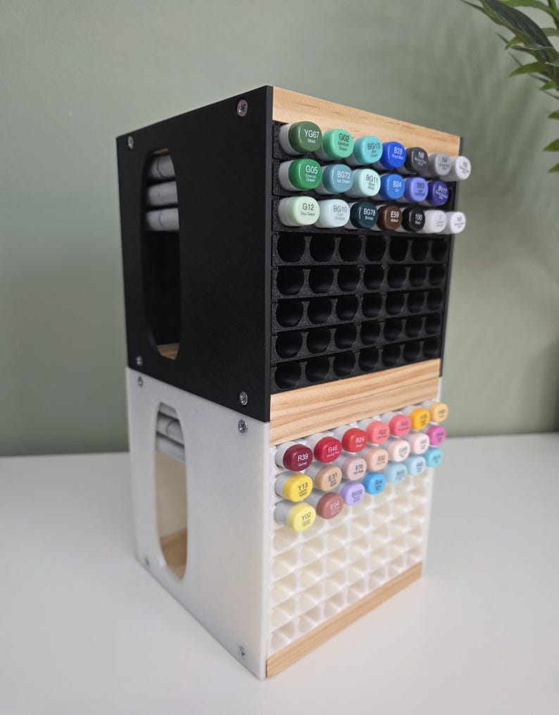 Copic Marker Storage, Copic Marker Holder, Copic Sketch, Marker Storage, Desk Organizer, Marker Case, Desk Accessories, Desk Decor, 3D Print