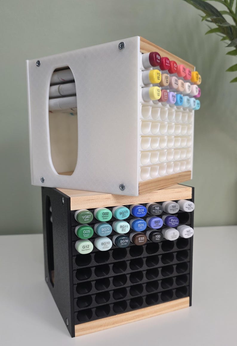 Copic Marker Storage, Copic Marker Holder, Copic Sketch, Marker Storage, Desk Organizer, Marker Case, Desk Accessories, Desk Decor, 3D Print