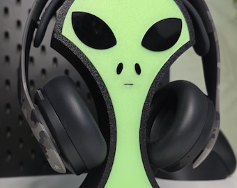 Alien Headphone Stand, Alien Headphones, Headphone Holder, Headset Holder, Gaming Headset Stand, Headphone Stand, Alien Head, 3d Printed