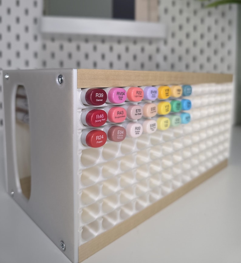 Copic Marker Storage, Copic Marker Holder, Copic Sketch, Marker Storage, Desk Organizer, Marker Case, Desk Accessories, Desk Decor, 3D Print