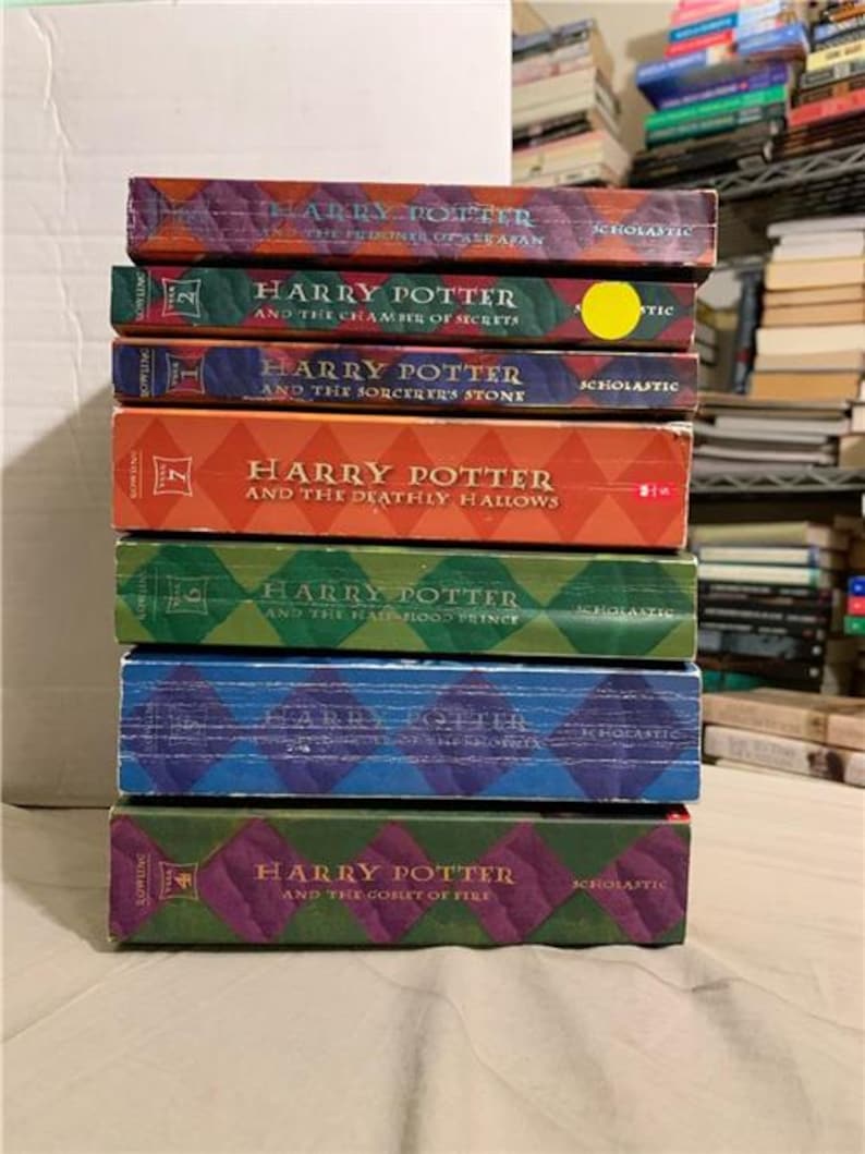 1 - 7 COMPLETE Harry Potter SERIES Books J K Rowling Trade Softcover Bundle image 3