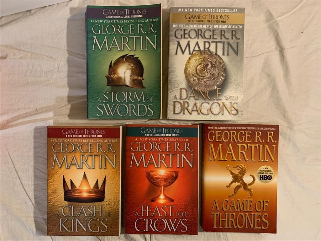 Game Of Thrones George R R Martin Book Set Paperback 1-4