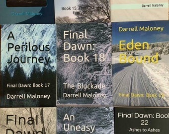 Paquete de 9 Amanecer final 14-22 Darrell Maloney Un día de ajuste de cuentas, Esto lo cambia todo, La corte marcial, El bloqueo, Cenizas a las cenizas