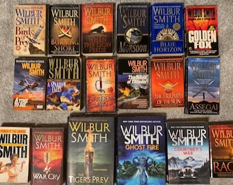 Bundle Courtney Series 1-18 Wilbur Smith When the Lion Feeds, Sparrow Falls, The Tiger's Prey, Burning Shore, Power of Sword, Blue Horizon