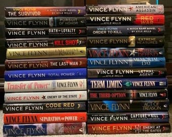 HARDCOVER 25 Mitch Rapp Series 1-24 + Term Limits Vince Flynn Transfer of Power Bundle Great Condition 1 Signed Inscription
