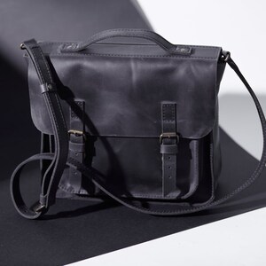 Black Dark Academia Bag Women Leather Bag, Wednesday Book Bag Backpack ...