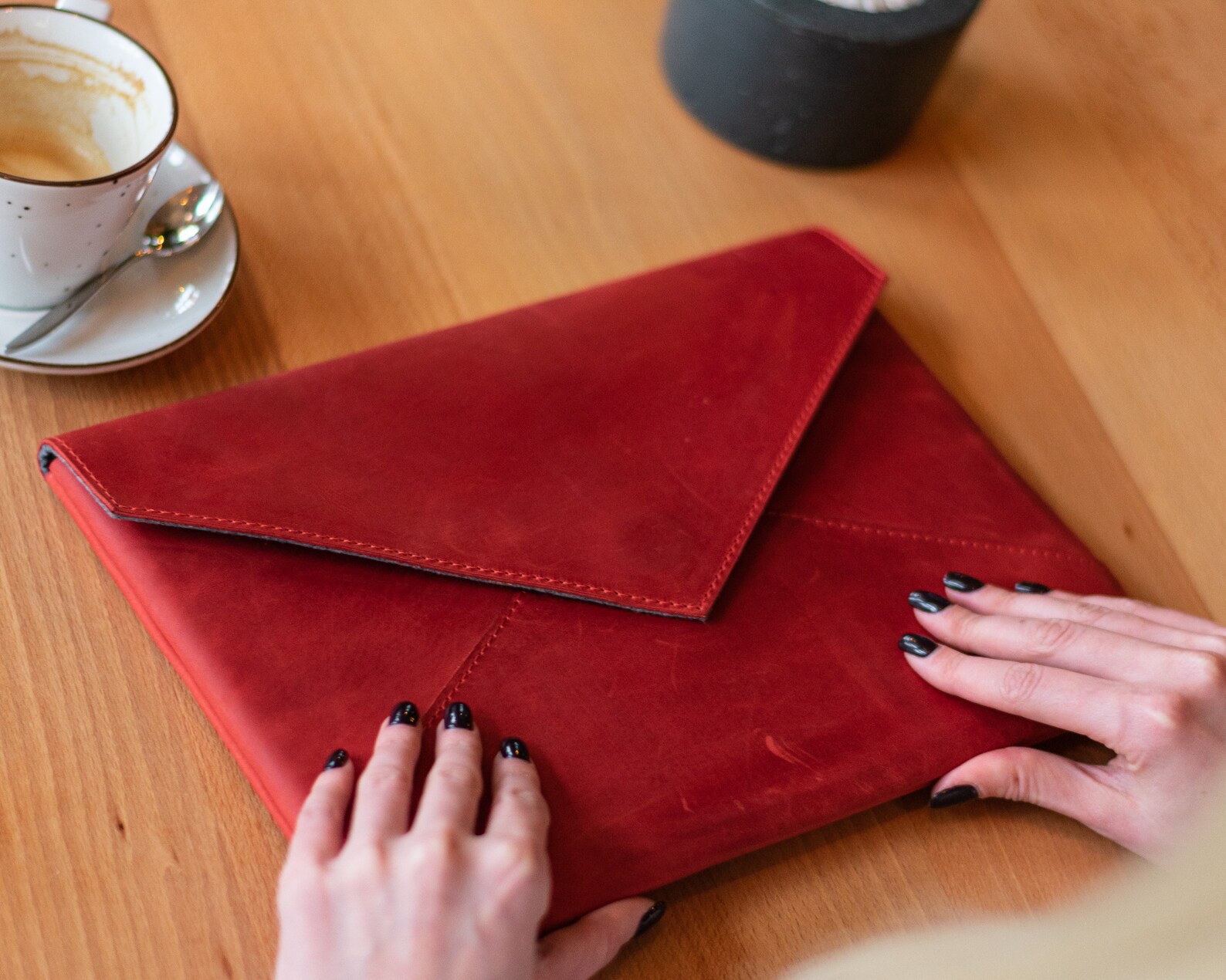 Red Laptop Sleeve Envelope Case 14 Inch Macbook Air 13 Pro Etsy