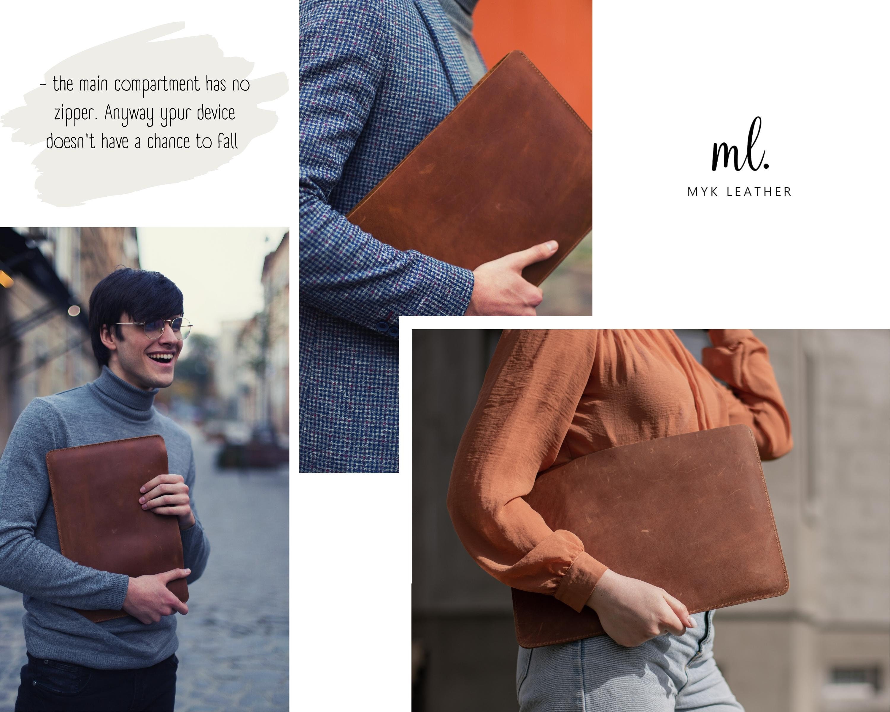 HP Laptop Sleeve 16 Inch Lenovo Leather Case Macbook Pro 14 Etsy