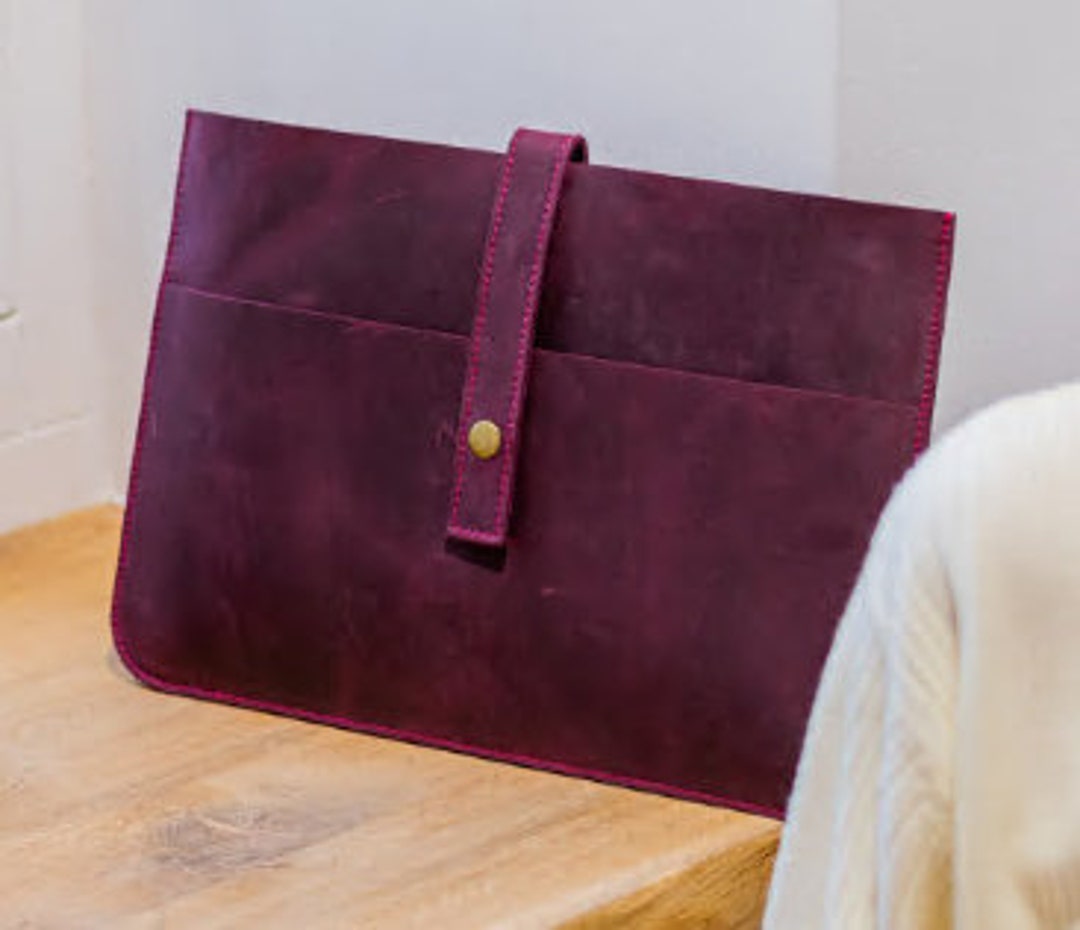 Burgundy MacBook Air 13 M2 Sleeve Red Wine Surface Pro 4 Case Genuine