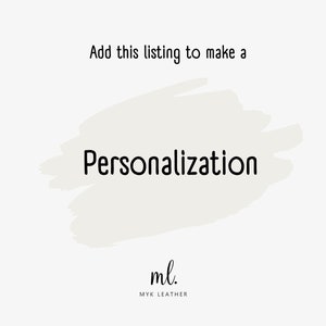 Personalization for the item Heat Embossing image 1