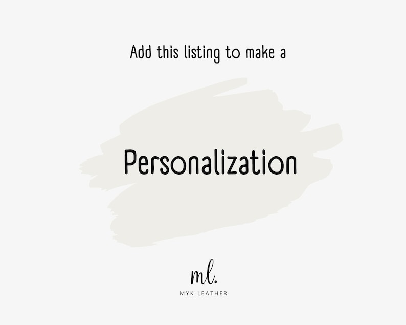 Personalization for the item Heat Embossing image 1