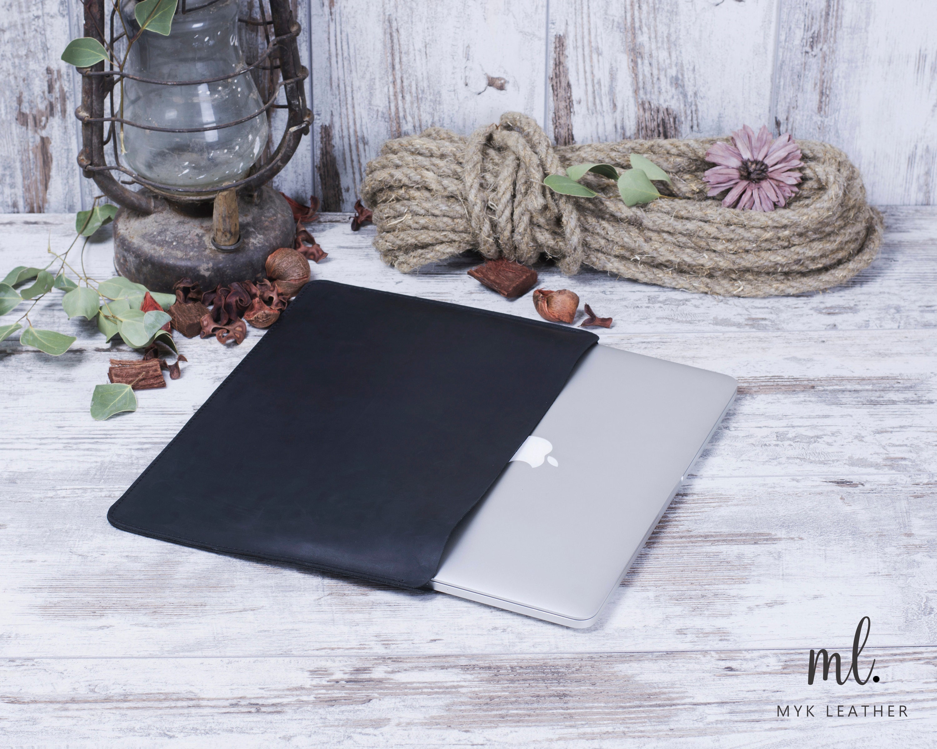 Men's Laptop Sleeve Leather Macbook Sleeve Engraved Etsy