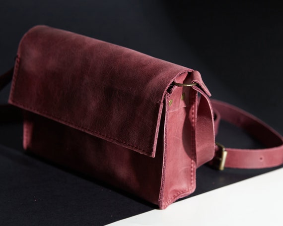 Yves Saint Laurent Burgundy Leather Classic Monogram Tassel Small Flap Bag  - Yoogi's Closet