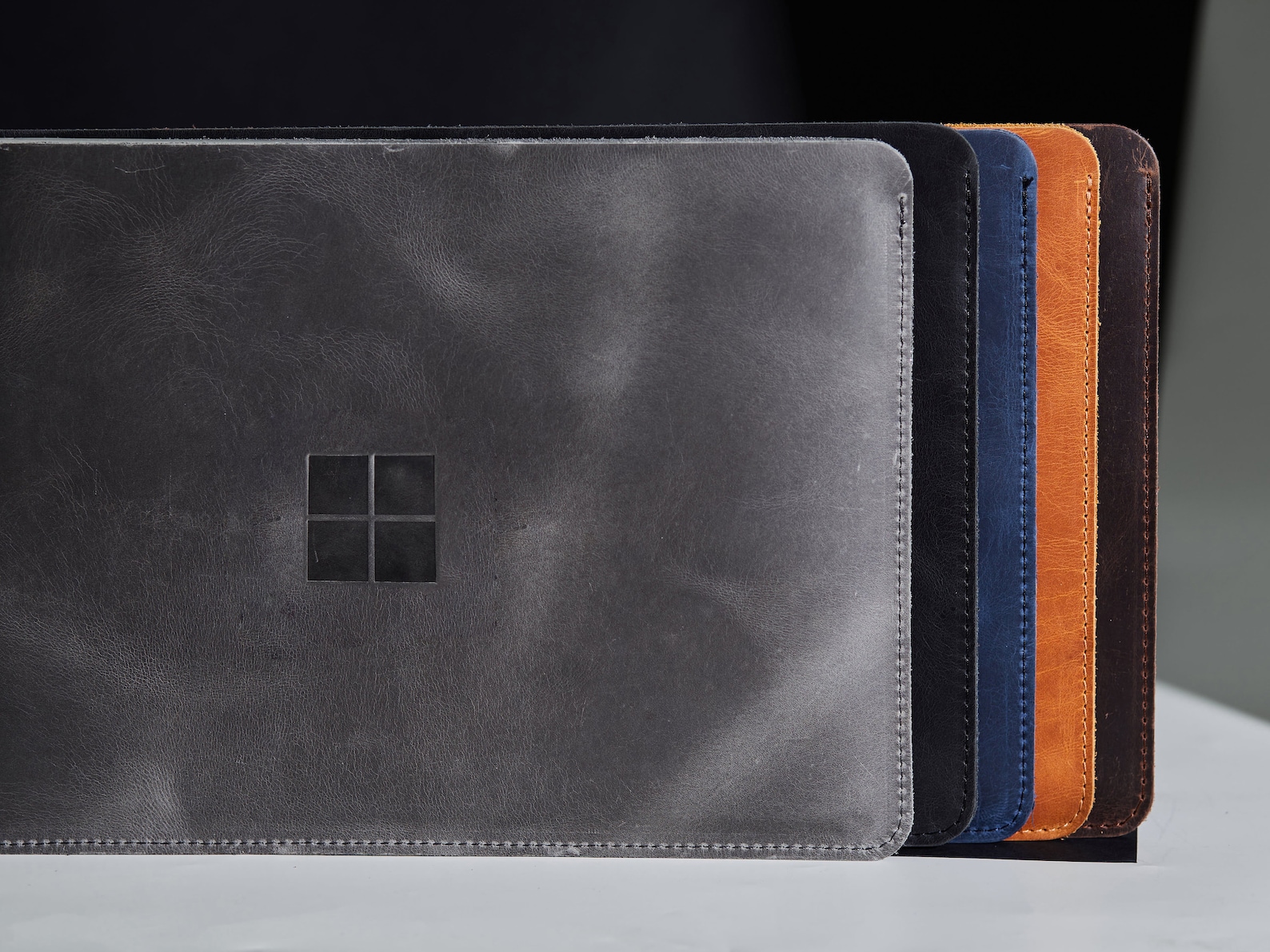 Surface Laptop Studio Case Gray Leather Sleeve Microsoft Etsy Australia