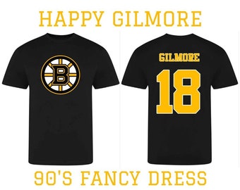 90's Fancy Dress Tee T-Shirt - Happy GIlmore Film - Golf - Hockey - Bruins