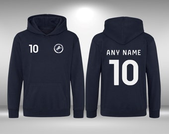 Millwall Football Hoodie Kids - Football - Junior - Custom Gift - Add Name - Personalised - Soccer - Junior - Toddler