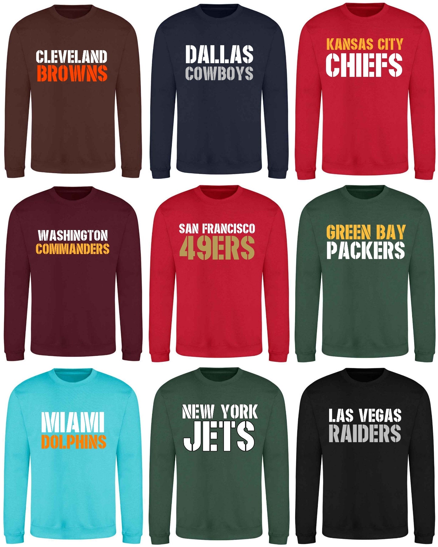 Nfl Sweatshirts Etsy UK
