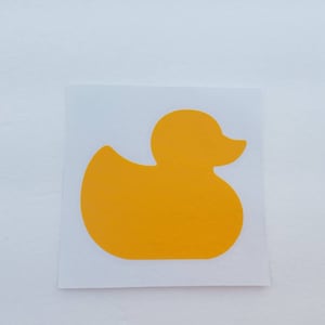 Rubber Duck Vinyl Window Decal (2 decals) Waterproof