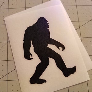 3.5" Big Foot Window Vinyl (2)Decals - Waterproof