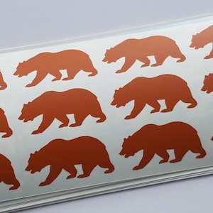 3/4&quot; to 1&quot; California Bear Vinyl Sticker