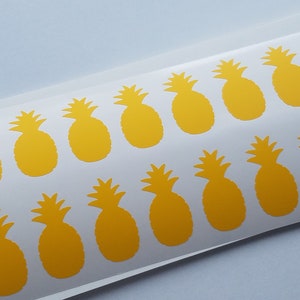 1.5&quot; to 2&quot; Pineapple Vinyl Stickers