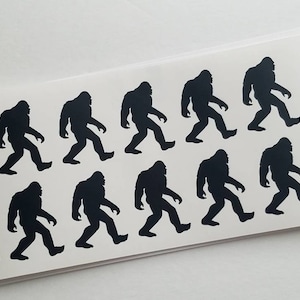1.5&quot; to 2.5&quot; Big Foot Vinyl Stickers - Sasquatch