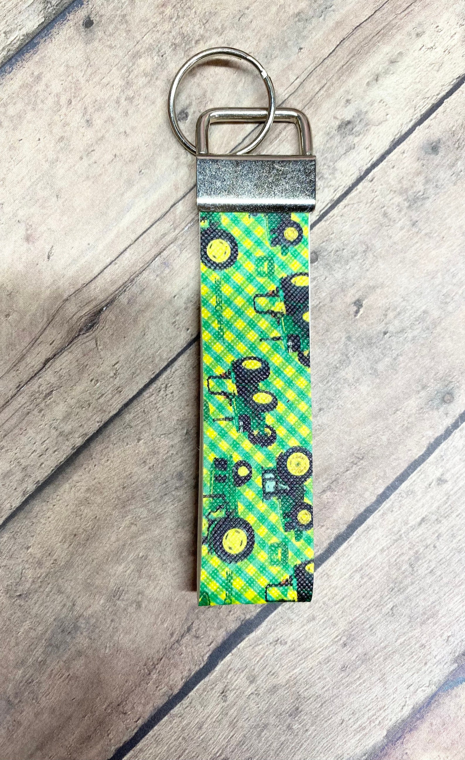 John Deere Inspired Print keychain lanyard Etsy
