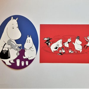 Jeu de cartes postales Muumin, non utilisé 2 cartes, collectionneur, Finlande, livraison gratuite