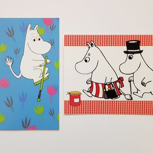 Postkarten Set Muumin, 2 neue Karten, Sammler, Finnland, gratis Versand