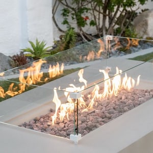 AMS Fireplace Rectangular Wind Guard 32" x 14"