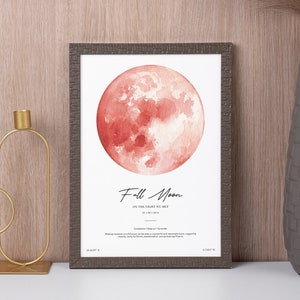 Aangepaste digitale maanfase print - nacht dat je geboren werd - nieuwe babycadeau - maan de nachtelijke hemel - gepersonaliseerde poster - afdrukbaar huwelijkscadeau
