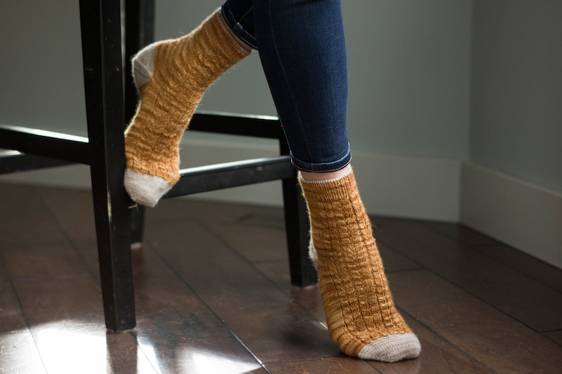 Heartnut Socks by Knox Mountain Knit Co. physical print image 8