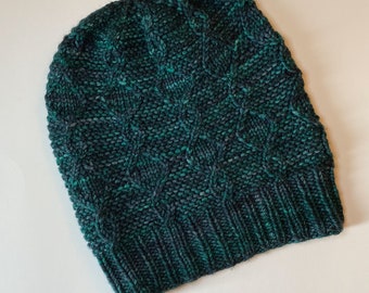 Graystokes Hat - hand knit, worsted weight hat