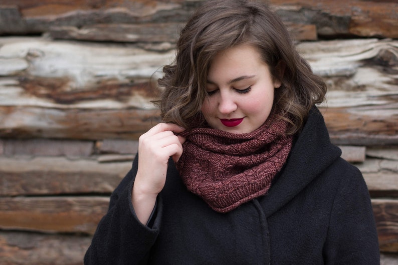 Heartnut Cowl by Knox Mountain Knit Co. digital download Knitting Pattern PDF image 3