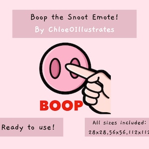 Boop the Snoot Emote | Twitch and Discord Emote | Dead by Daylight