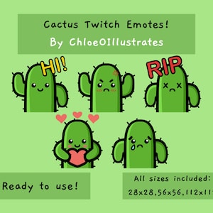 Cactus Twitch Emotes | Twitch and Discord Emotes