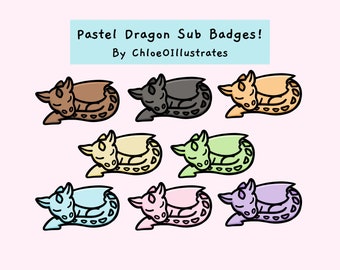 Dragon Sub Badges | Twitch Emotes and Sub Badges