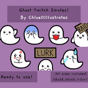 Ghost Twitch Emotes | Twitch and Discord Emotes