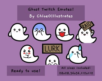 Ghost Twitch Emotes | Twitch en Discord Emotes