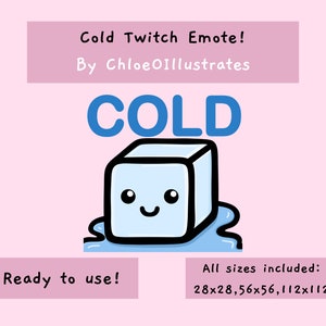 Cold Twitch Emote | Twitch and Discord Emote