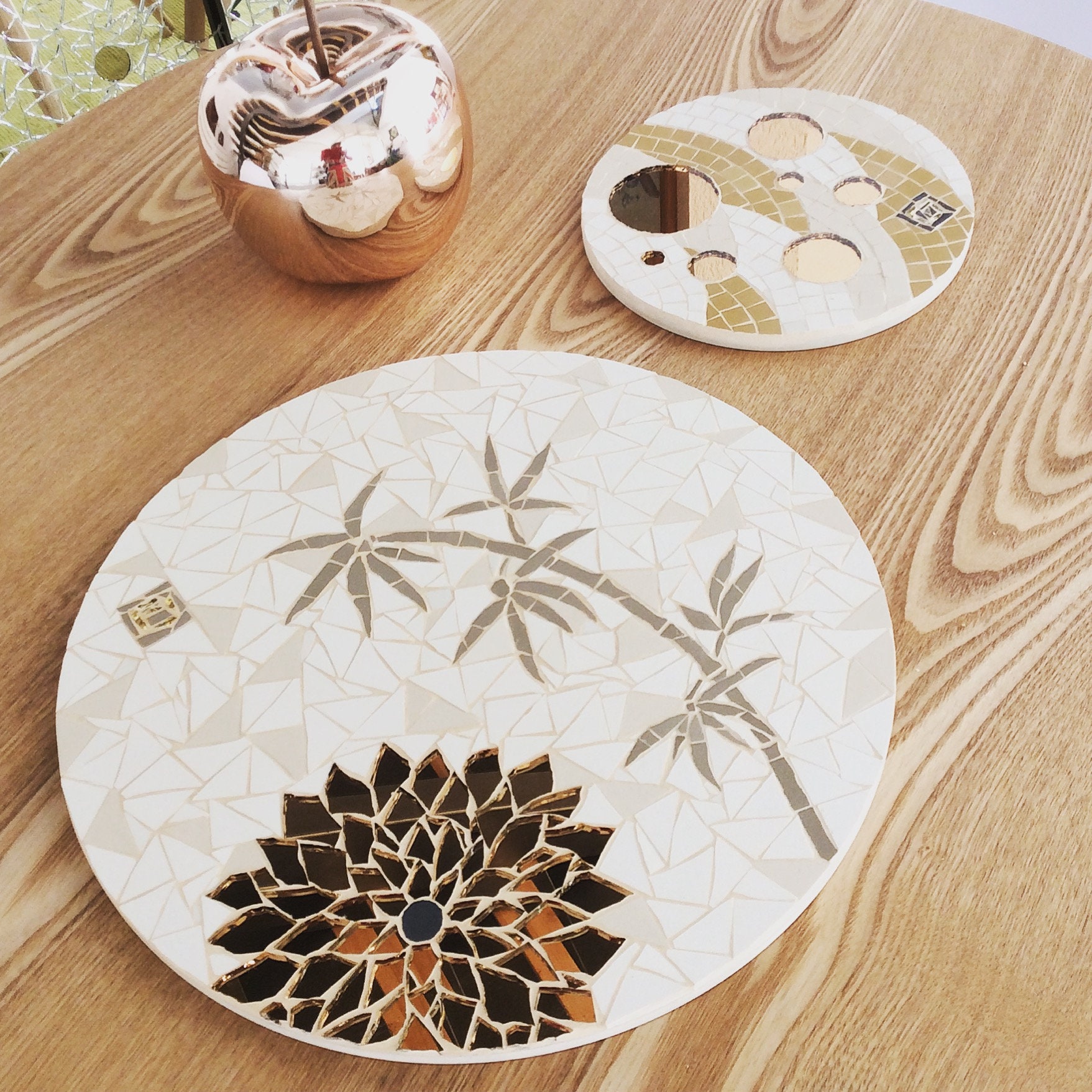 Décoration Murale Ronde en Mosaïque