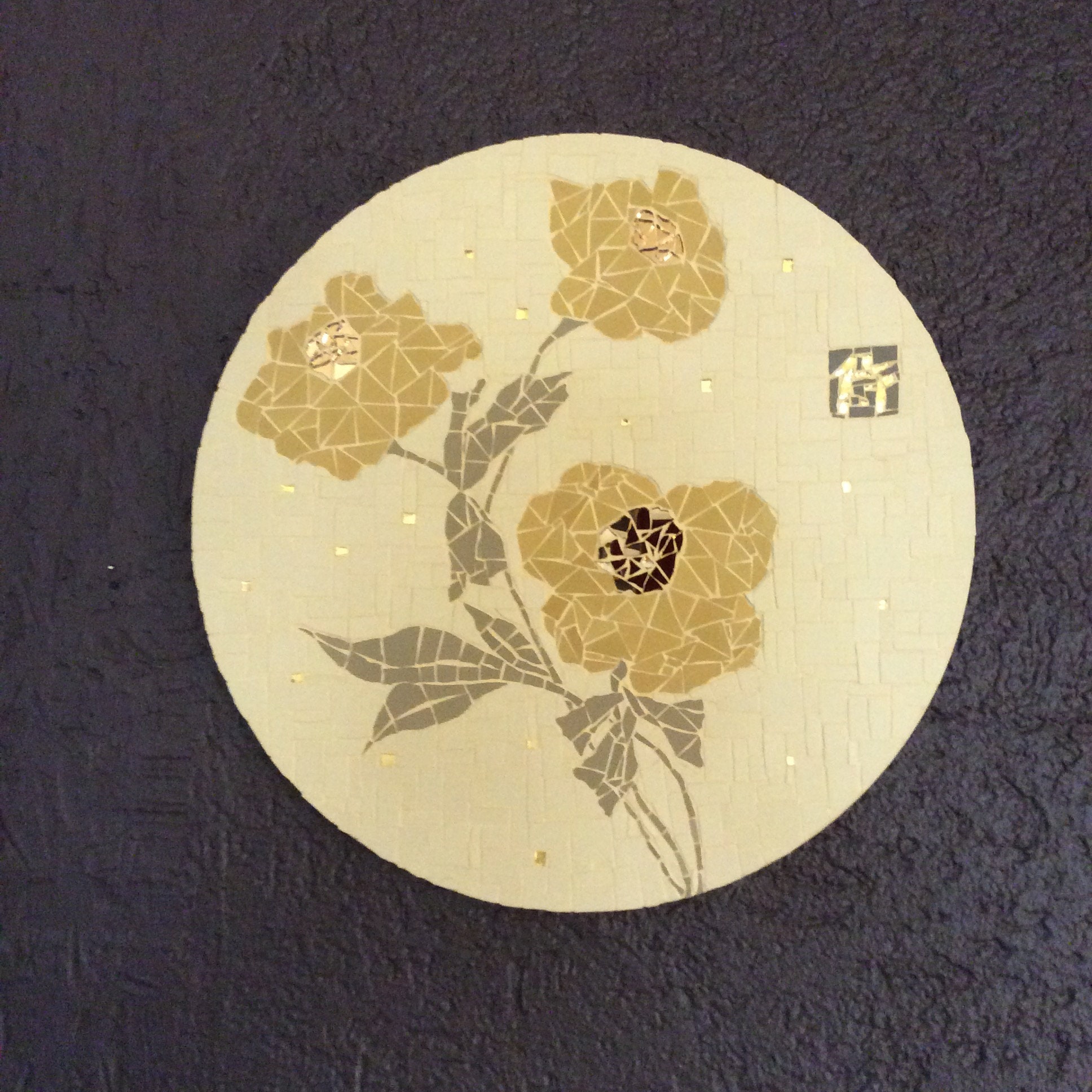 Décoration Murale Ronde Motifs Fleurs