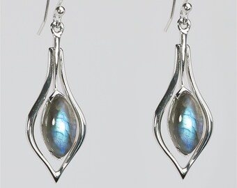 Labradorite Swing Earrings