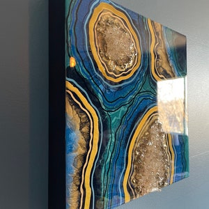 SOLD Original Resin Geode Wall Art