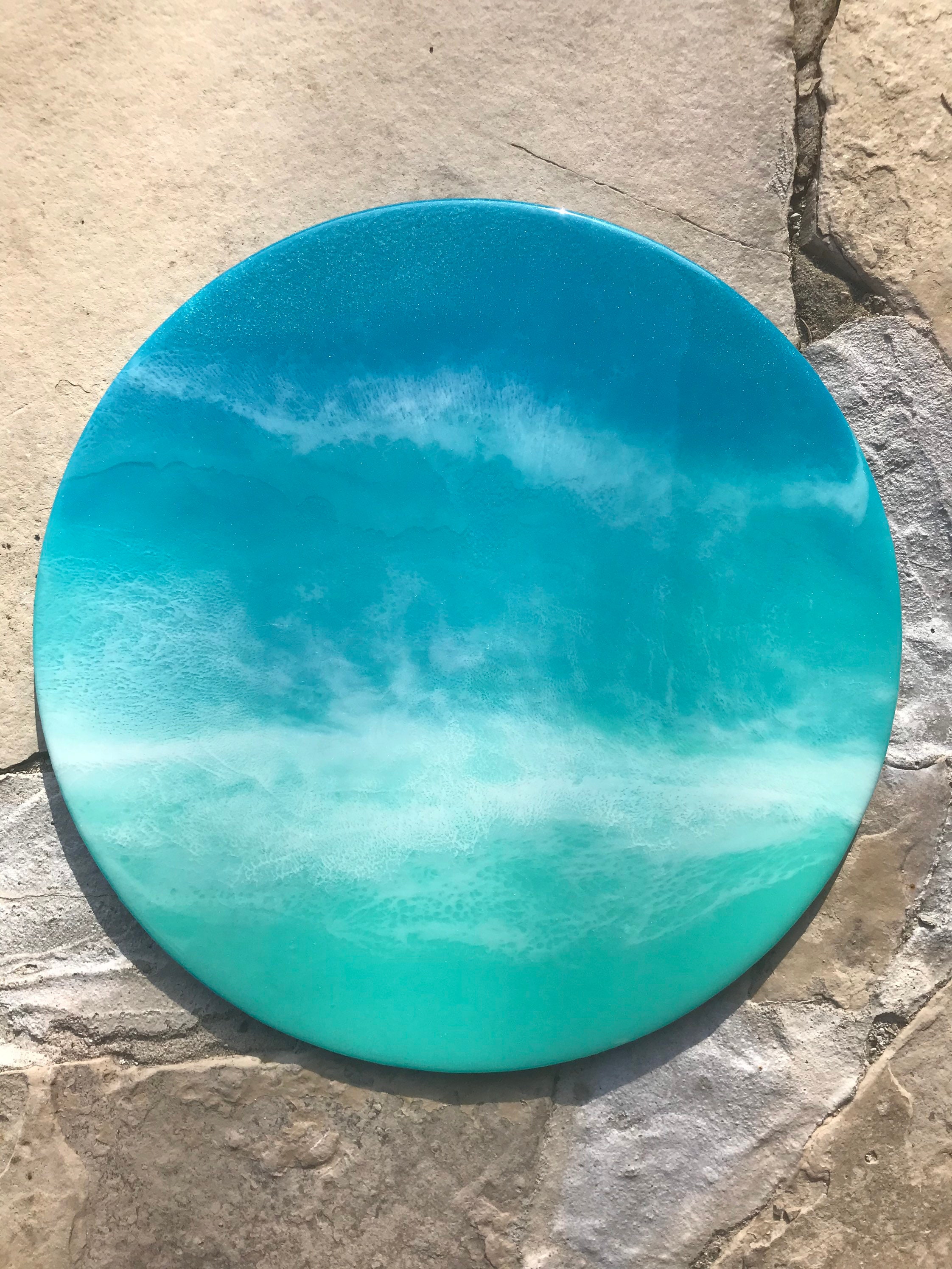 SOLD Seafoam - Ocean Resin Art