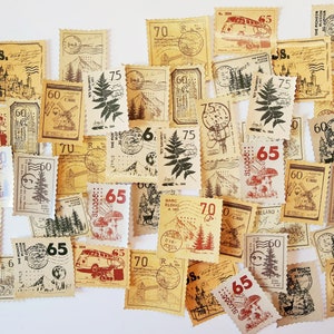 Conjunto de adesivos com 46 selos de saudações de feriado, conjunto de adesivos adequado para diário criativo (1)