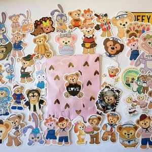 50 adesivi Teddy Bears Stickerbomb - Bambole di casa delle bambole Peluche Orsi bujo washi journaling Torta di pannolini Compleanno per bambini