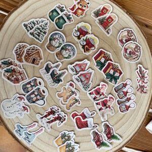 Set di adesivi "Giorno di Natale" - 46 adesivi con bellissimi motivi natalizi per la vostra posta natalizia