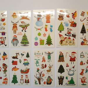 10x Christmas tattoo children's tattoos non-toxic Christmas children's temporary birthday children's birthday sweets