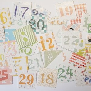 Kalenderzahlen für Dein Journal oder Kalender 45 Aufkleber im Set – bunt (8) Monatszahlen